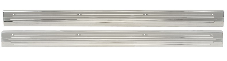 2 Door Sill Plates (Billet w/5 Milled Lines only)