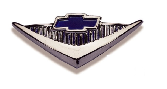 55-56 V8 Horn Cap Emblem (Sliver, 210)