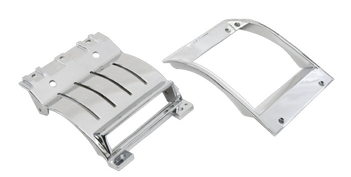 57 Deluxe 4 Knob Heater Control Bezel (Chrome)