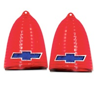 55 Blue Bowtie Taillight Lens