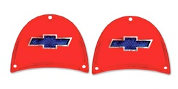 57 Blue Bowtie Taillight Lens