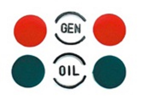 57 Dash Indicator Lens & Color Inserts