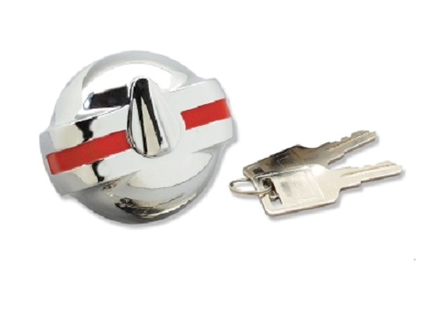 Red Stripe Locking Gas Cap