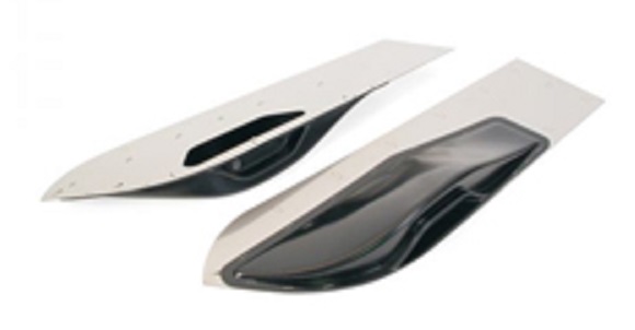 1955 2 Dr Htp & Conv. Front Metal Arm Rest Base (BA)