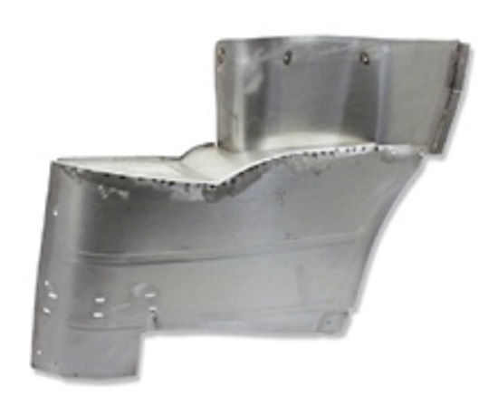 1955 Convertible Rear Metal Armrest & Piston Covers