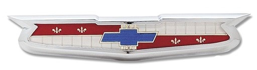 1955 Hood Emblem with Bezel