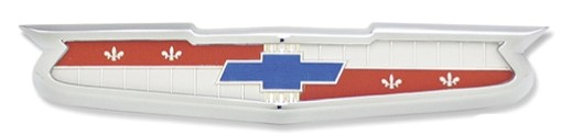 1956 6 Cylinder Hood Emblem with Bezel