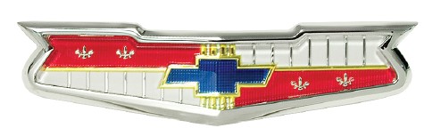 1956 V8 Trunk Emblem with Bezel