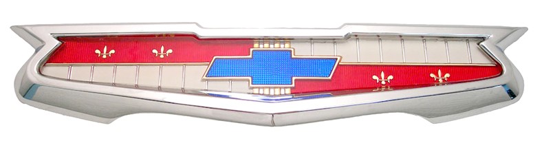 1956 6 Cylinder Trunk Emblem with Bezel