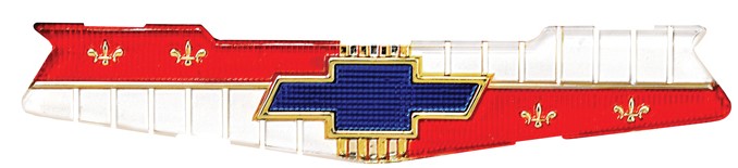 1956 V8 Hood Emblem Insert