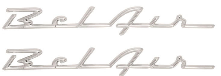 1955-56 "Bel Air" Scripts (Chrome)