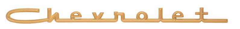 1957 "Chevrolet" Script BA V8 (Gold)