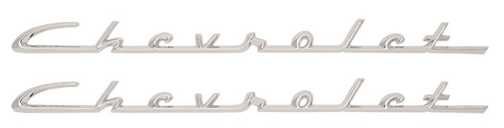 1955-56 "Chevrolet" Scripts (150 & 210) Chrome
