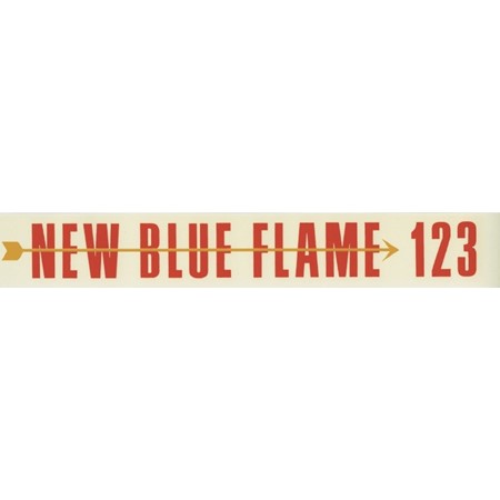 Blue Flame 123 Valve Cover Decal